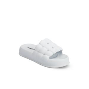 Esem Mules - White - Flat