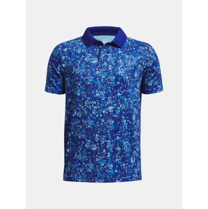 Under Armour T-Shirt UA Perf Floral Speckle Polo-BLU - Boys