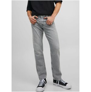 Light Grey Mens Straight fit Jeans Jack & Jones Chris - Men