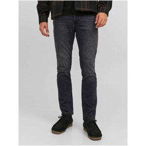 Black Mens Slim Fit Jeans Jack & Jones Tim - Men