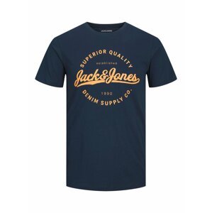 Dark blue men's T-shirt Jack & Jones Stanli - Men
