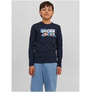 Dark blue Jack & Jones Dust Long Sleeve T-Shirt - Boys