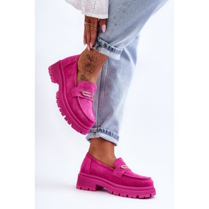 Women's Suede Slip-on Moccasins Pink Pure Love