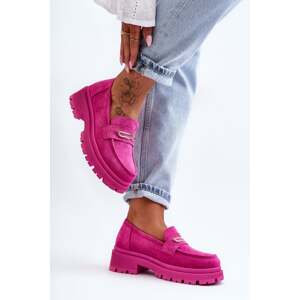 Women's Suede Slip-on Moccasins Pink Pure Love