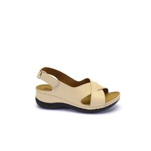 Esem Sandals - Beige - Flat