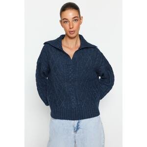 Trendyol Sweater - Blue - Regular fit