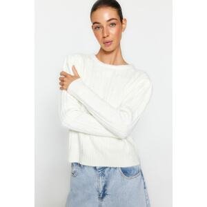 Trendyol Sweater - Ecru - Regular fit