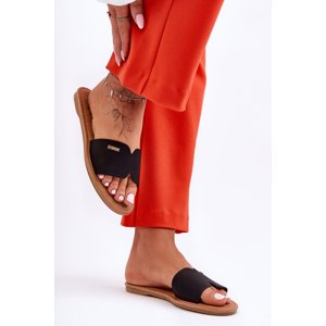 Women's comfortable flat-heeled sandals Coraline black