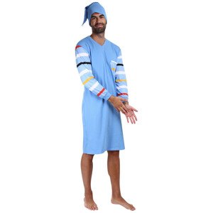 Men's nightgown Foltýn light blue oversize