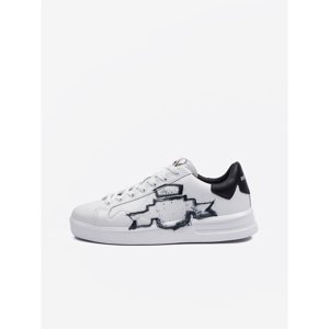 Black and White Men's Replay Sneakers