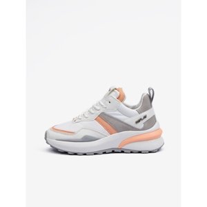 Replay Shoes Scarpa White Orange - Women