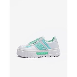 Replay Shoes Scarpa White Aqua - Women