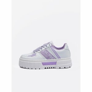 Replay Shoes Scarpa White Lilac - Women