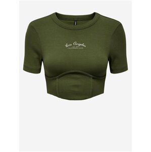 Khaki Womens Crop Top ONLY Lola - Women