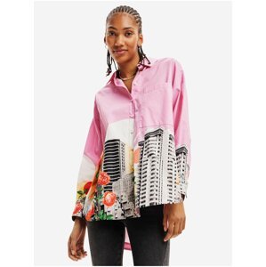 Pink Desigual Bolonia Womens Patterned Shirt - Women