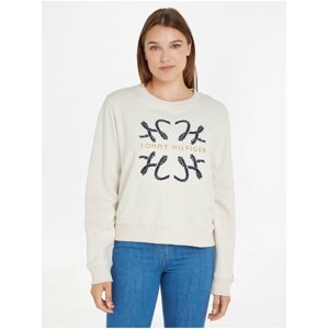 Cream Women's Sweatshirt Tommy Hilfiger - Women