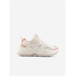 Cream Women's Sneakers on the Armani Exchange Platform - Women