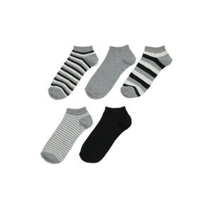 Polaris Mixed Line 5-pack Ptk-m 2fx Men's 5-Pack Booties Socks