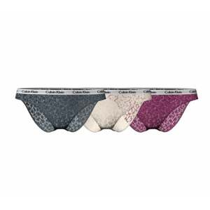 3PACK women's panties Calvin Klein multicolor