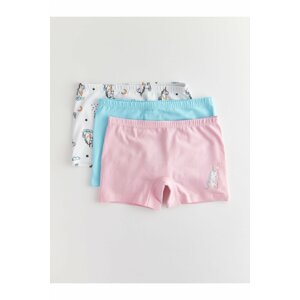 LC Waikiki Printed Girls' Boxer 3-pack