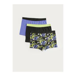 LC Waikiki Boxer Shorts - Black - 3 pcs