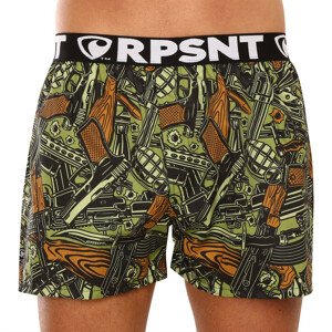 Green men's patterned shorts Represent Mike