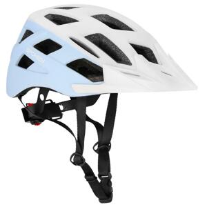 Spokey POINTER Bicycle helmet with LED flasher, 58-61 cm, bielo-blue