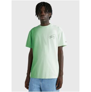 Light Green Mens T-Shirt Tommy Jeans - Men