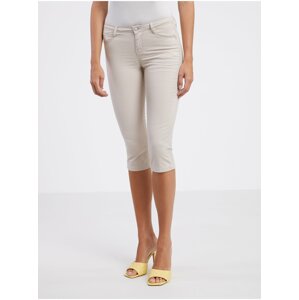 Beige ladies capri pants CAMAIEU - Ladies