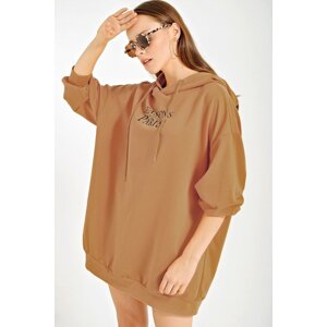 Bigdart 4125 Oversized Sweat Dress - Mink