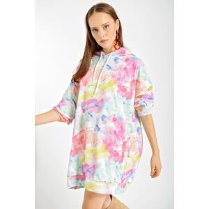 Bigdart 4125 Oversized Sweat Dress - Powder