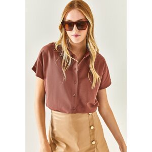 Olalook Shirt - Brown - Oversize