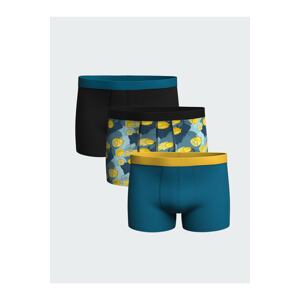 LC Waikiki Standard Mold Flexible Fabric Men's Boxer 3-Piece