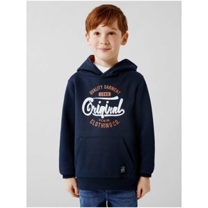 Dark blue boys' hoodie name it Leco - Boys