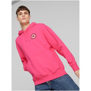 Pink Mens Hoodie Puma - Men