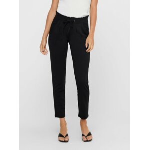 Black cropped trousers with JDY Catia ties