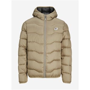 Beige Men's Quilted Winter Jack & Jones Sky Jack - Men