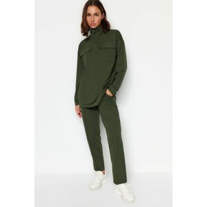 Trendyol Green Pocket Detailed Knitted Tracksuit Set