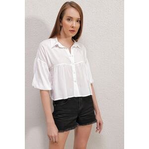 Bigdart 20142 Crop Shirt - White