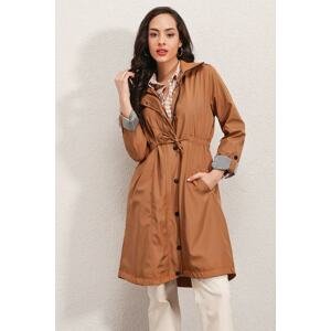 Bigdart Trench Coat - Brown - Double-breasted