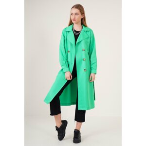 Bigdart 5853 Double Breasted Collar Trench Coat - Green