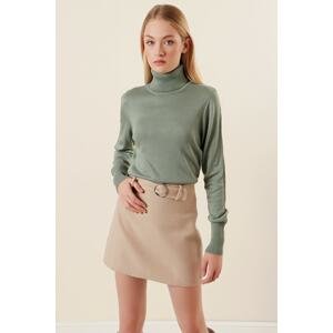 Bigdart 15747 Turtleneck Knitwear Sweater - Green
