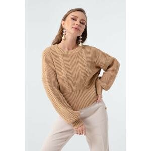 Lafaba Sweater - Brown - Regular fit