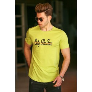 Madmext Green Men's Printed T-Shirt 4541