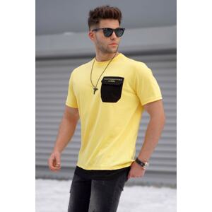 Madmext Men's Yellow T-Shirt 5386