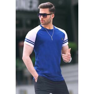 Madmext Men's Navy Blue T-Shirt 5257