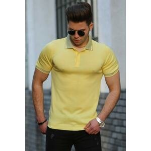 Madmext Men's Yellow Polo T-Shirt 4536