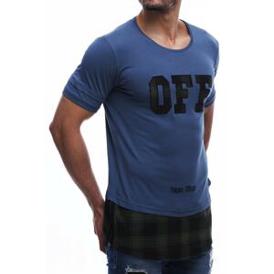 Madmext Men's Indigo T-shirt - 2576