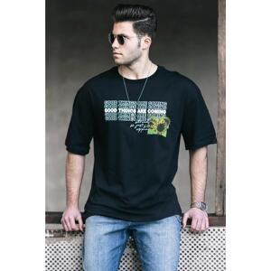 Madmext Black Men's T-Shirt 4972