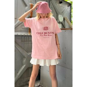 Madmext T-Shirt - Pink - Oversize